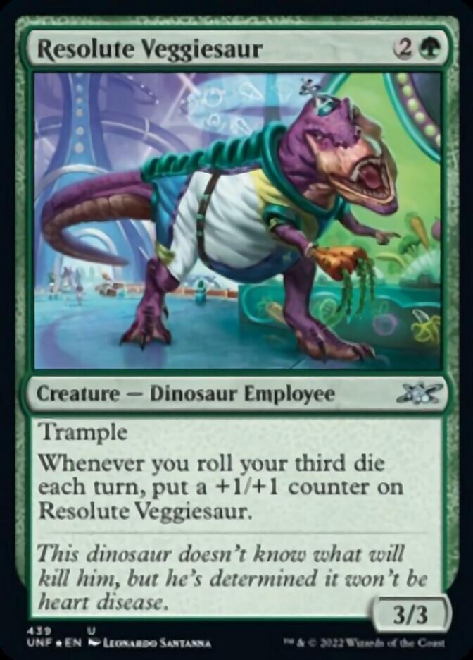 Resolute Veggiesaur (Galaxy Foil) [Unfinity] | Devastation Store