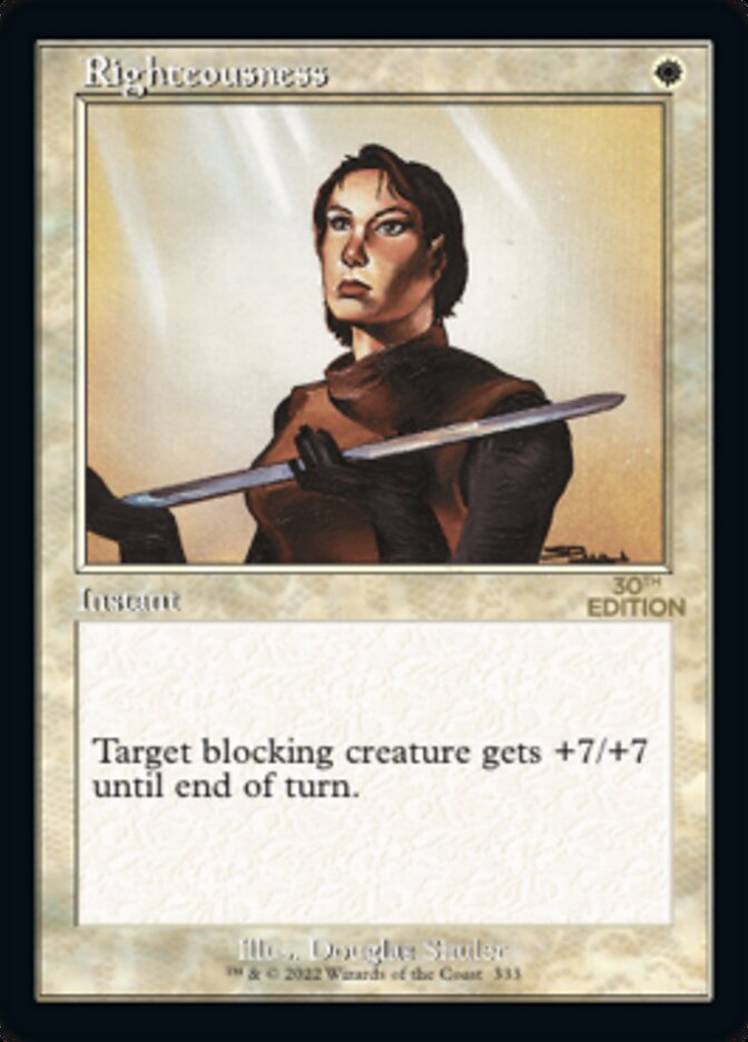 Righteousness (Retro) [30th Anniversary Edition] | Devastation Store