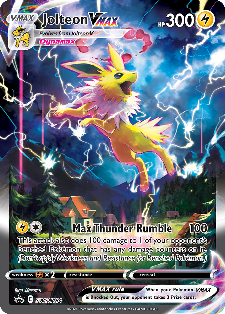 Jolteon VMAX (SWSH184) (Jumbo Card) [Sword & Shield: Black Star Promos] | Devastation Store