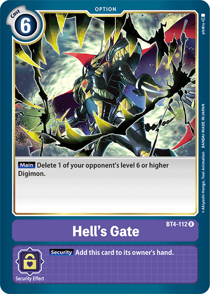 Hell's Gate [BT4-112] [Great Legend] | Devastation Store