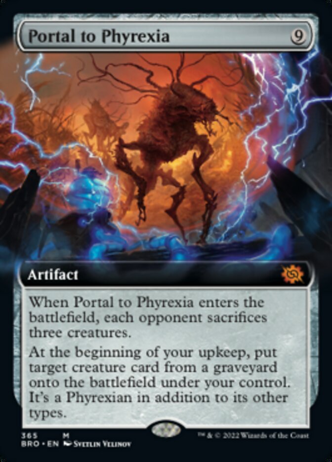 Portal to Phyrexia (Extended Art) [The Brothers' War] | Devastation Store