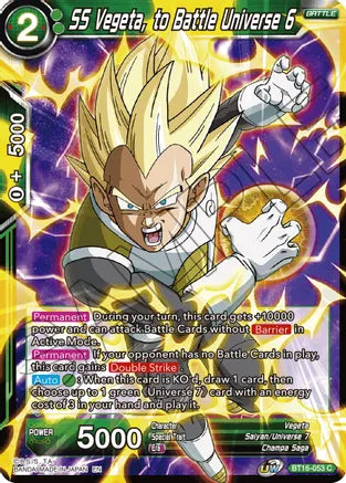 SS Vegeta, to Battle Universe 6 [BT16-053] | Devastation Store