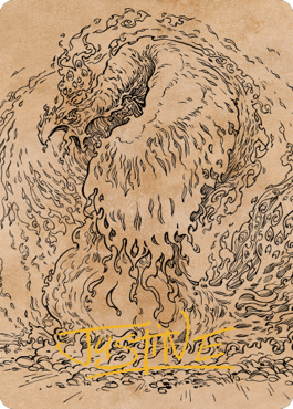 Nemesis Phoenix Art Card (Gold-Stamped Signature) [Commander Legends: Battle for Baldur's Gate Art Series] | Devastation Store