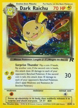 Dark Raichu (83/82) [Team Rocket Unlimited] | Devastation Store