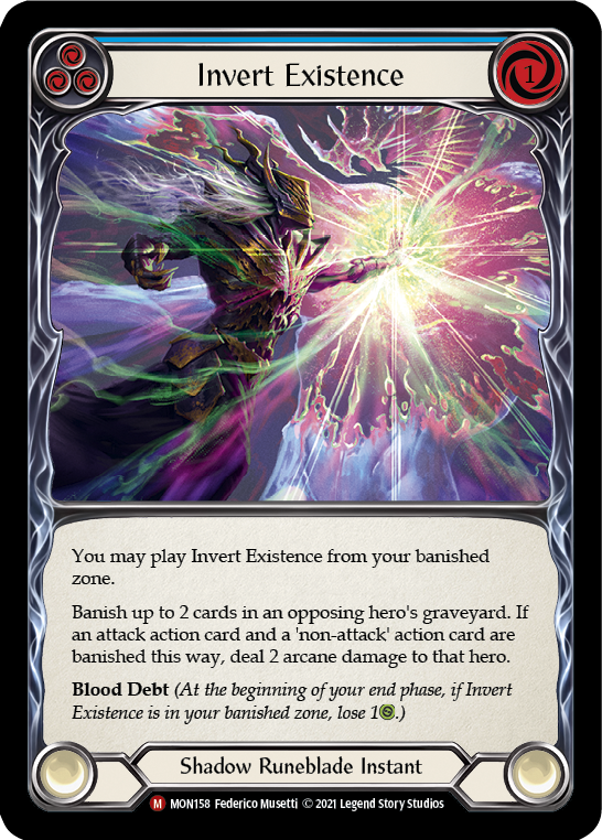 Invert Existence [MON158-RF] 1st Edition Rainbow Foil | Devastation Store