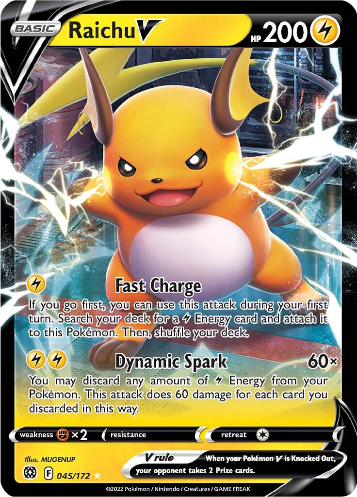 Raichu V (045/172) [Sword & Shield: Brilliant Stars] | Devastation Store