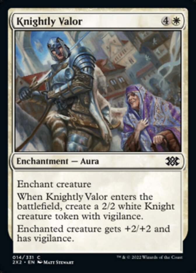 Knightly Valor [Double Masters 2022] | Devastation Store