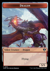 Elemental (0024) // Dragon (0021) Double-Sided Token [Commander Masters Tokens] | Devastation Store