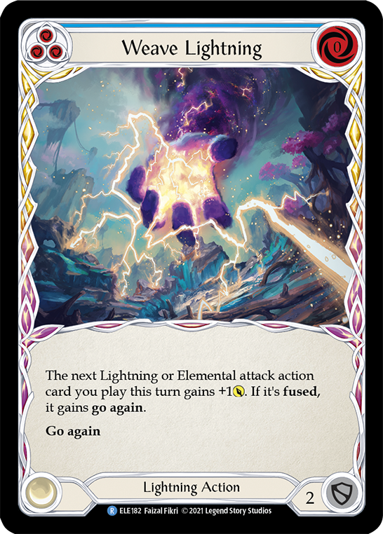 Weave Lightning (Blue) [ELE182] (Tales of Aria)  1st Edition Normal | Devastation Store