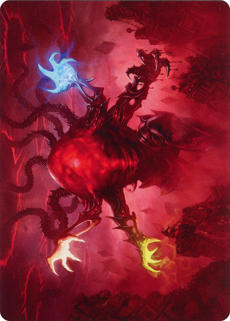 Omnath, Locus of All Art Card (51) [March of the Machine Art Series] | Devastation Store