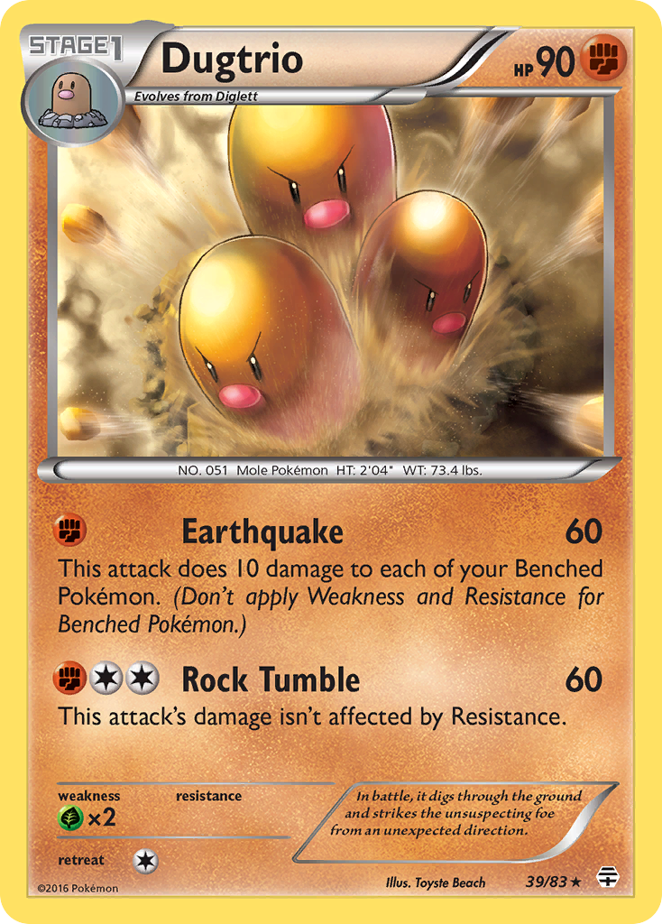 Dugtrio (39/83) [XY: Generations] | Devastation Store