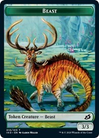 Beast // Human Soldier (003) Double-sided Token [Ikoria: Lair of Behemoths Tokens] | Devastation Store