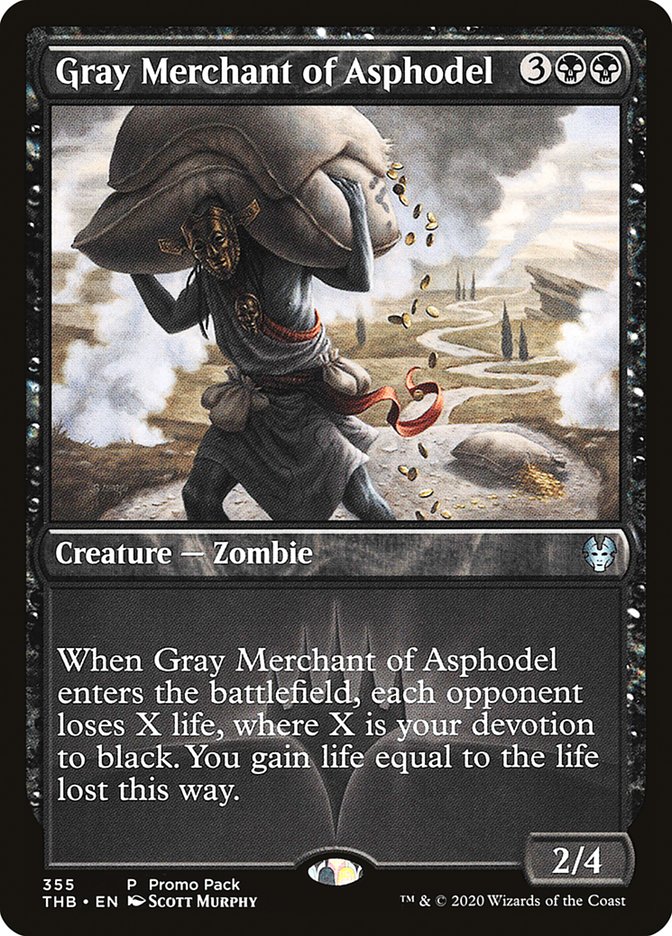 Gray Merchant of Asphodel (Promo Pack) [Theros Beyond Death Promos] | Devastation Store