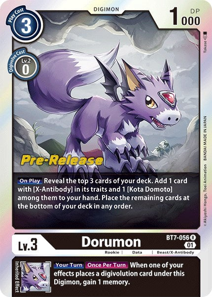 Dorumon [BT7-056] [Next Adventure Pre-Release Cards] | Devastation Store