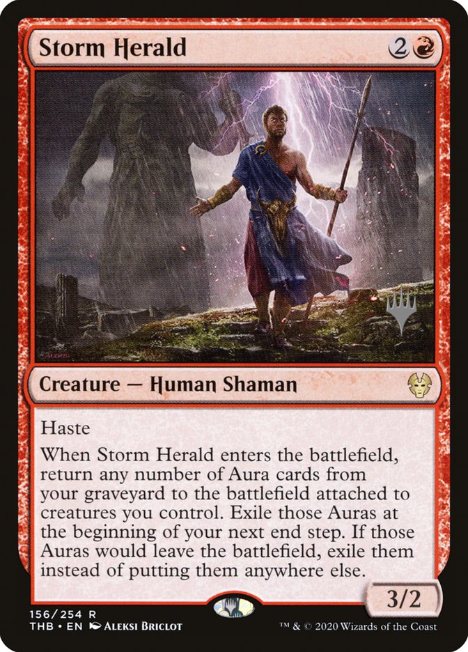 Storm Herald (Promo Pack) [Theros Beyond Death Promos] | Devastation Store