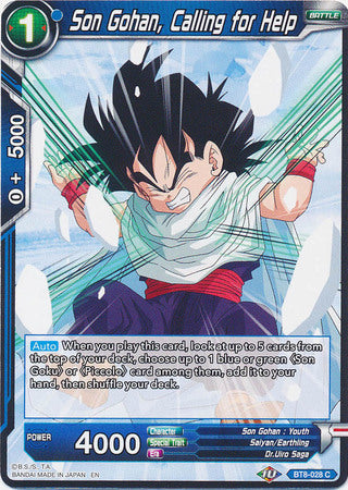 Son Gohan, Calling for Help [BT8-028] | Devastation Store