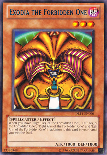 Exodia the Forbidden One (Blue) [DL11-EN006] Rare | Devastation Store