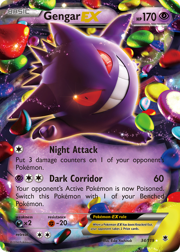 Gengar EX (34/119) [XY: Phantom Forces] | Devastation Store