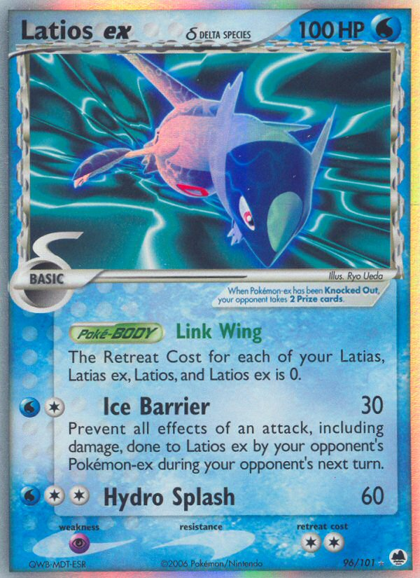 Latios ex (96/101) (Delta Species) [EX: Dragon Frontiers] | Devastation Store