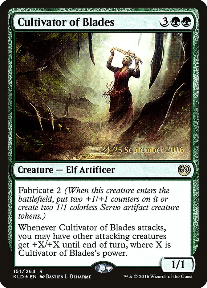 Cultivator of Blades  [Kaladesh Prerelease Promos] | Devastation Store