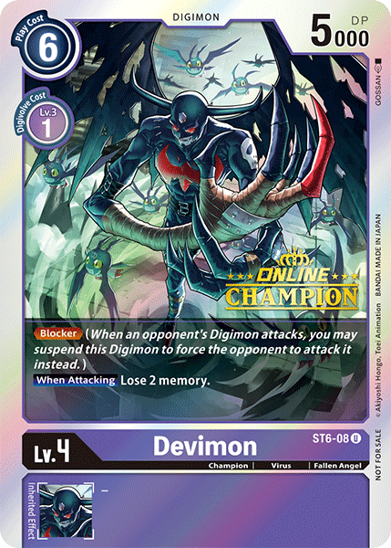 Devimon [ST6-08] (Online Champion) [Starter Deck: Venomous Violet Promos] | Devastation Store