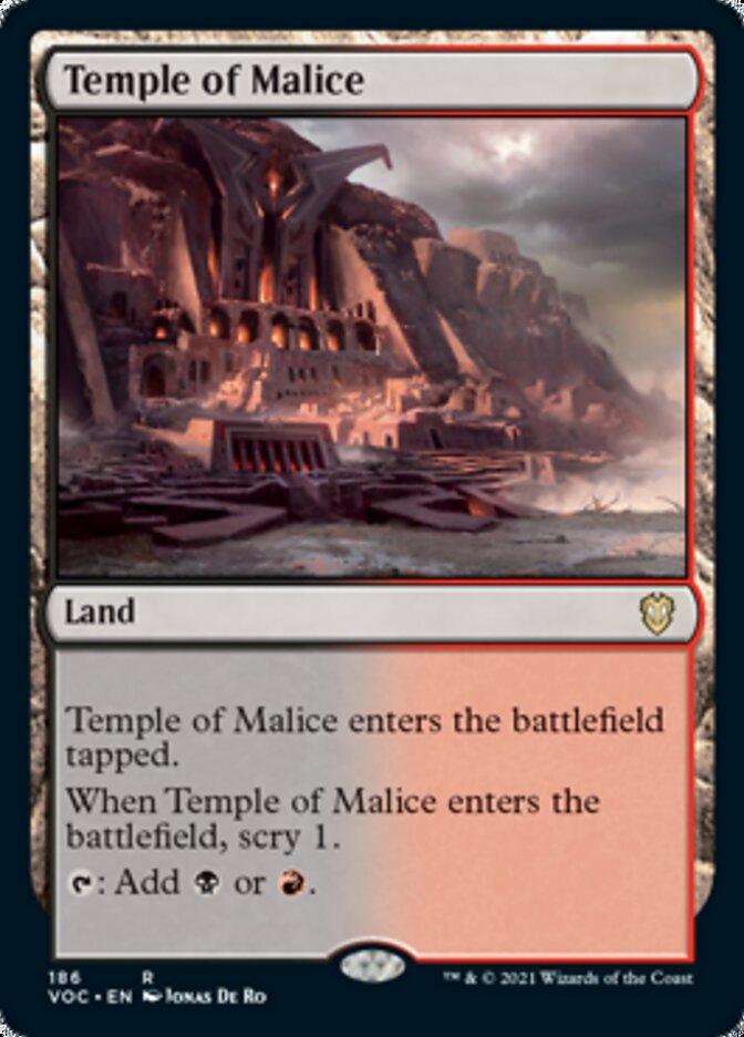 Temple of Malice [Innistrad: Crimson Vow Commander] | Devastation Store