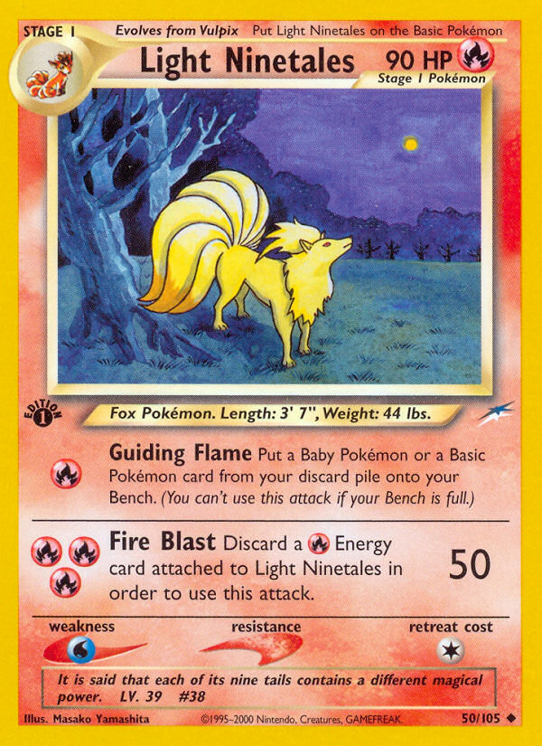 Light Ninetales (50/105) [Neo Destiny 1st Edition] | Devastation Store