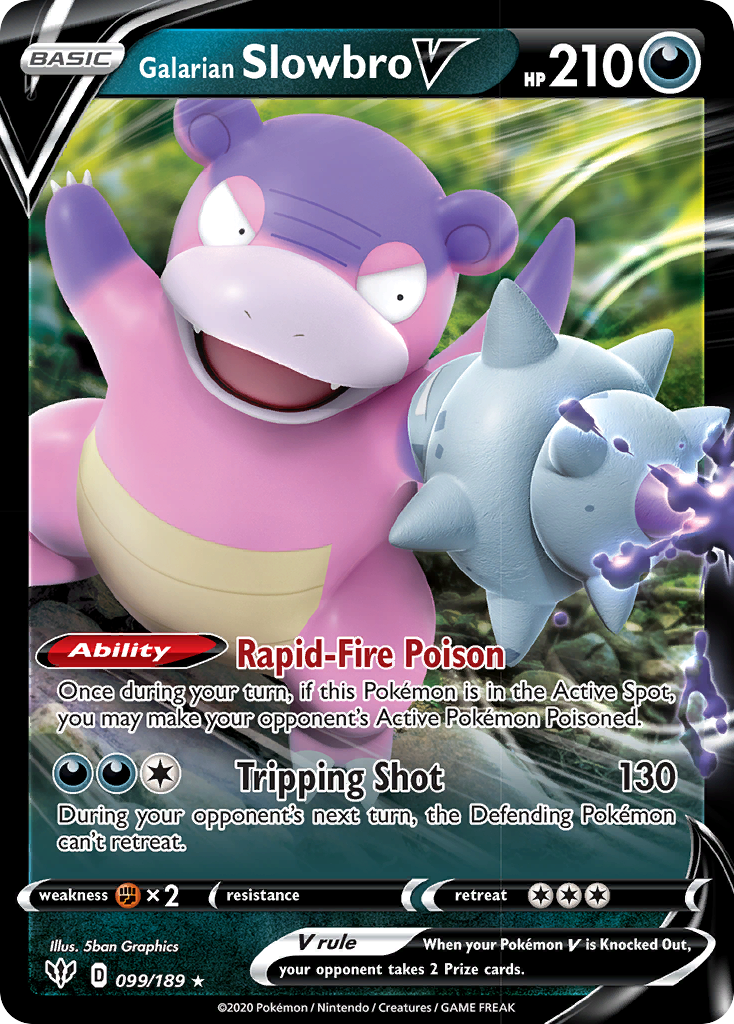 Galarian Slowbro V (099/189) [Sword & Shield: Darkness Ablaze] | Devastation Store