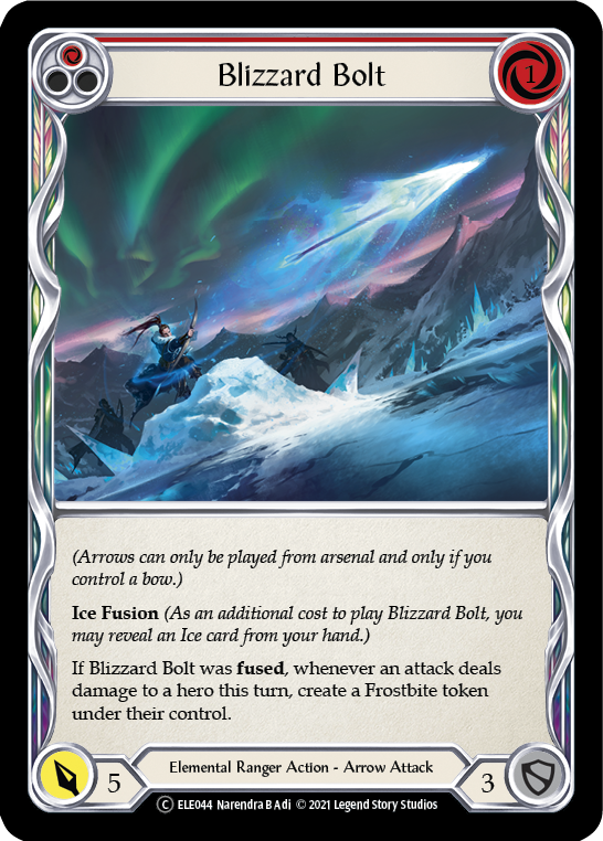 Blizzard Bolt (Red) [U-ELE044] Unlimited Rainbow Foil | Devastation Store