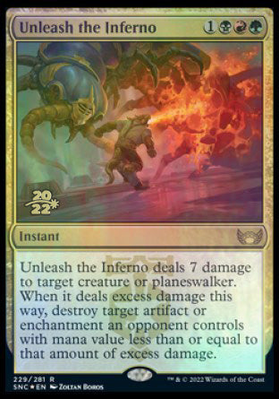 Unleash the Inferno [Streets of New Capenna Prerelease Promos] | Devastation Store