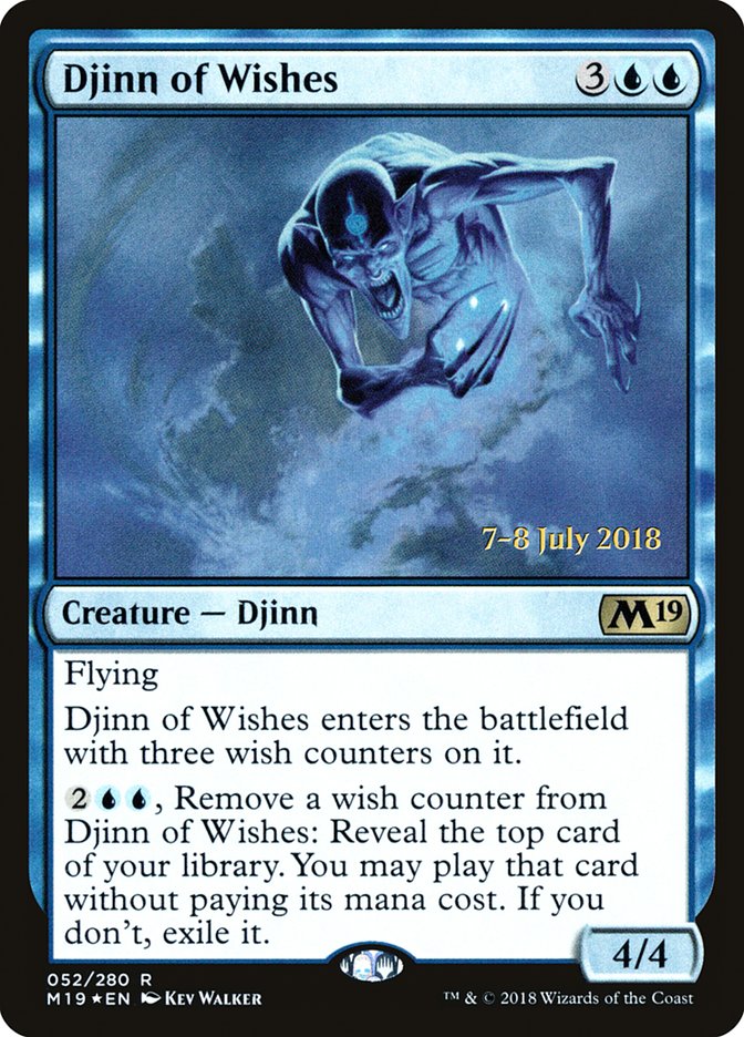 Djinn of Wishes  [Core Set 2019 Prerelease Promos] - Devastation Store | Devastation Store