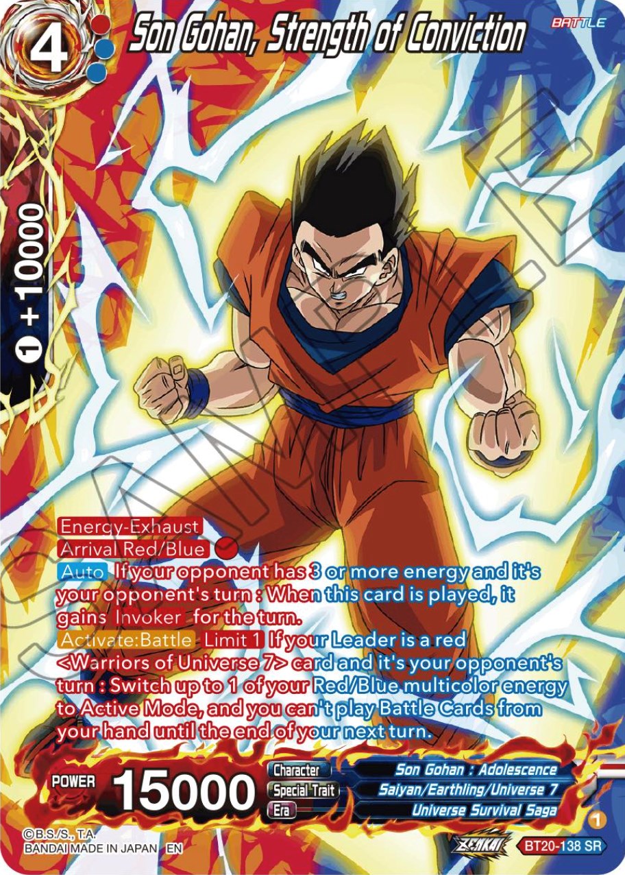 Son Gohan, Strength of Conviction (Silver Foil) (BT20-138) [Power Absorbed] | Devastation Store