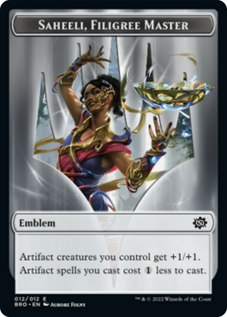 Saheeli, Filigree Master Emblem [The Brothers' War Tokens] | Devastation Store