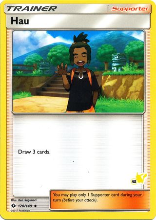 Hau (120/149) (Pikachu Stamp #42) [Battle Academy 2020] | Devastation Store