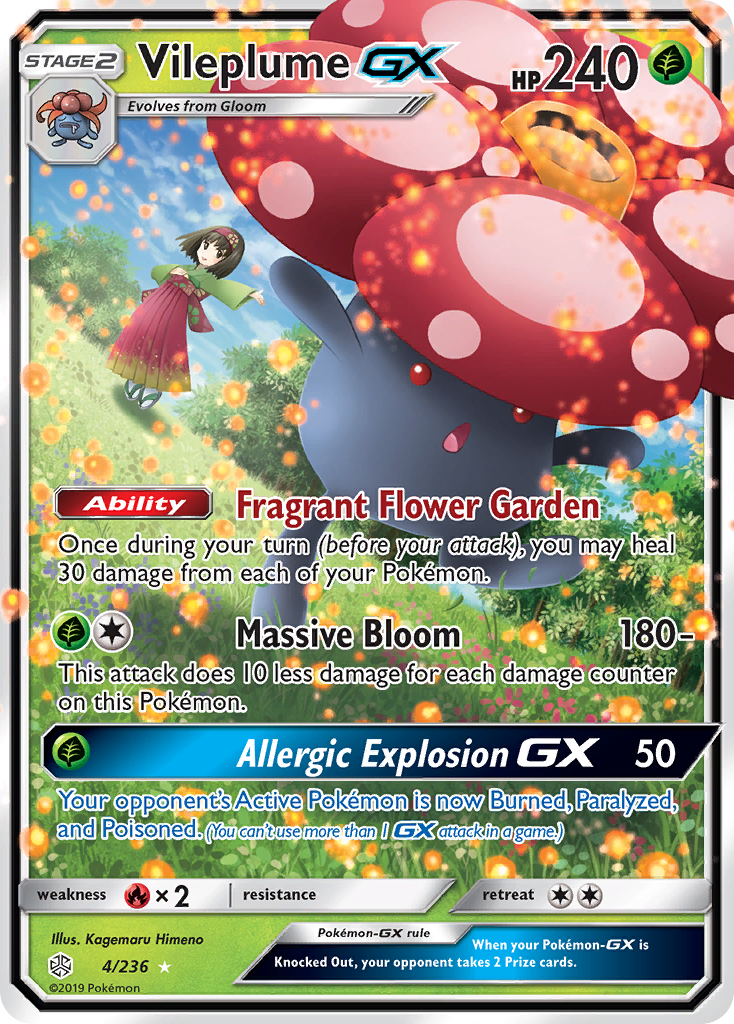 Vileplume GX (4/236) [Sun & Moon: Cosmic Eclipse] | Devastation Store