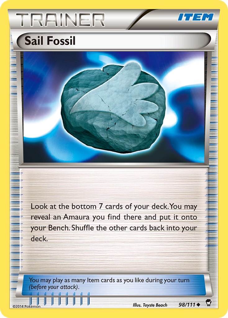 Sail Fossil (98/111) [XY: Furious Fists] | Devastation Store